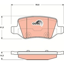 Arka Fren Balatası Mercedes-Benz A Serisi A 160 97-04, A 190 99-04, A 210 01-04, A 170 Cdi 01-04, A 160-180-200 Cdi 04-12 GDB1481