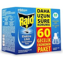 Şişe, Elektro Likit Sivrisineksiz Etkin Koruma 60 Gece Yedek