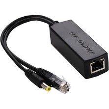 Poe Splitter Adaptörü 48 V - 12 V 2 A, Poe Adaptörü, Ethernet Ieee 802.3AF, Dc 5,5 x 2,1 mm Çıkış, 10/100 Mbps, Ip Kamera, Kablosuz Erişim Noktası