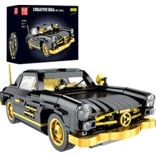 10005 300SL Gullwing 886 Parça 1:16 Klasik Otomobil Yapı Blok Seti