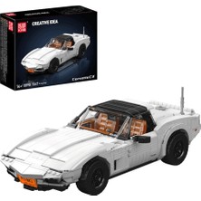 10198 Corvette C3 1.347 Parça Klasik Spor Otomobil Yapı Blok Seti