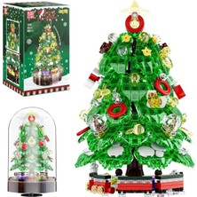 10090 Christmas Tree Music Box 688 Parça Yılbaşı Müzik Kutusu Yapı Blok Seti
