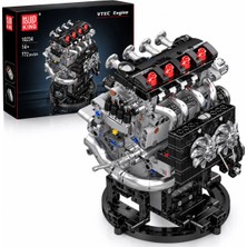 10234 Vtec Engine 772 Parça Motorlu Mekanik Motor Modeli Yapı Blok Seti