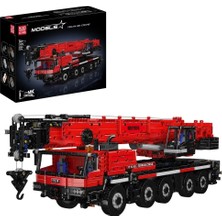 17074 Ltm 1110 Kırmızı 3.218 Parça Rc Mobil Vinç Yapı Blok Seti