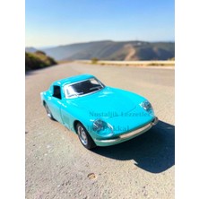 Nostaljik Lezzetler 1966 Ferrari Mavi 275 Gtb ( 1/32 Ölçek ) Metal Diecast Çek Bırak Model Araba