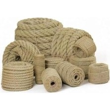 6 mm 50 Metre Premium Kalite Jüt Ip Jüt Halat; Dekor Ipi, Hobi Ipi, ARTDECO6MM50M