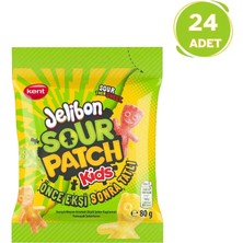 Kent Jelibon Sour Patch Kids Karışık Meyve Aromalı Şekerleme 80g - 24 Adet