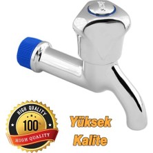 Çevirmeli Kısa Musluk Lavabo Banyo Mutfak Musluğu Bahçe Çeşmesi Klasik Musluk Tek Çıkışlı Batarya