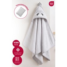 Bebekevi Kapüşonlu Bebek Banyo Havlusu %100 Pamuk Bebek Havlu Oeko-Tex® Havlu Kundak