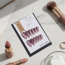 Mare Accessories Cat Eye Efektli Bordo Takma Tırnak