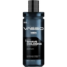 Profesyonel Tıraş Kolonyası | Gün Boyu Etkili Odunsu Kokulu | After Shave Cologne Platinum 370 ml