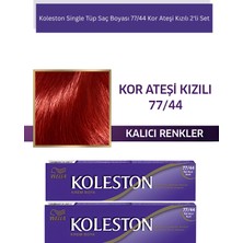 Wella Koleston Single Tüp Saç Boyası 77/44 Kor Ateşi Kızılı 2'li Set