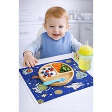 Bebekler Için Tek Kullanımlık Beslenme Örtüsü, 30'lu Paket (30X45 Cm), Amerikan Servis, Uzay Macerası