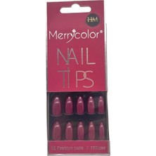Mare Accessories Takma Tırnak 12'lü Kutulu Lacivert Bordo Takma Tırnak