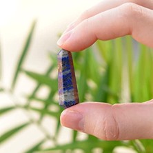 Lapis Lazuli Taşı Çift Uçlu Kazık Kütle; Küçük Boy