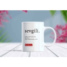 Berilden Store Sevgili Yazılı Isim Yazılabilir Aşk Kupa Bardak