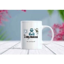 Berilden Store Diş Hekimi Isim Kişiselleştirilebilir Meslek Kupa Bardak - Tasarım 2