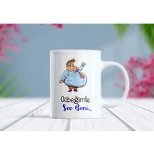 Berilden Store Göbeğimle Sev Beni Komik Yazılı Kupa Bardak