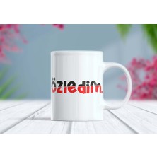 Berilden Store Özledim Yazılı Turuncu Etiket Kupa Bardak