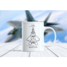 Berilden Store F-22 Raptor Savaş Uçağı Kupa Bardak - Tasarım 2