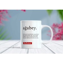 Berilden Store Ağabey Yazılı Isim Kişiselleştirilebilir Kupa Bardak