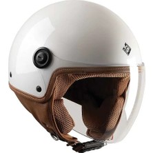 Tucano Urbano El Jettın 6.0 Yarım Kask Parlak Inci Beyazı - Beden Xl