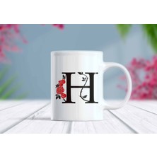 Berilden Store Alfabe Harf Özelleştirilebilir Kupa Bardak - Tasarım 10