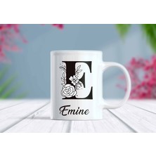 Berilden Store Alfabe Harf Özelleştirilebilir Kupa Bardak - Tasarım 7