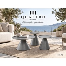 Quattro Home Lunaro 752 3’lü Yuvarlak Orta Sehpa