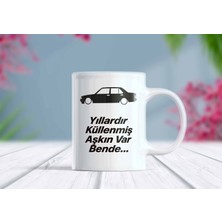 Berilden Store Klasik Türk Otomobili Baskılı Yıllardır Küllenmiş Aşkın Var Bende Yazılı Kupa