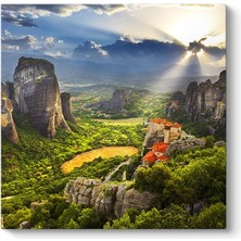 Yunanistan - Meteora Tablosu 40 x 40