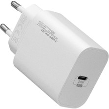 Type Usb-C 20W Pd3.0 Charge Qc4.0 Hızlı Ev Şarj Adaptörü. Çıkış 5V 3A 9V 2.22A 12V 1.5A 20W