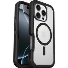 Xt Magsafe Kılıf 16 Pro Uyumlu Darbeye Karşı Koruyucu Kılıf Şeffaf Siyah