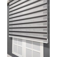 Siyah Gri Geçişli Zebra Stor (160X200)