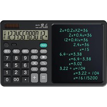 Büyük El Yazma LCD Not Defteri ile 12 Basamaklı Masaüstü Hesap Makinesi. Ofis, Okul, Ev Için G