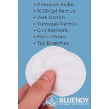 Bluendy 200 Adet Yuvarlak Makyaj Temizleme Pamuğu -%100 Saf Premium Kalite Disk Pamuk, Fondöten ve