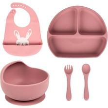 Sevi Bebe Pembe Silikon Beslenme 4lü - Mommyslab Mağaza