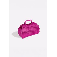 Aykasa 221026 Mor Katlanabilir Plaj Çantası Silikon/Plastik Malzeme ile Ergonomik Tasarım