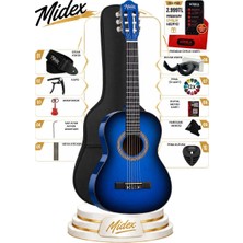 Midex CG-270BL Klasik Gitar 4/4 Yetişkin Boy Sap Ayarlı Full Set