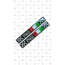 Italya Racing 2'li 3D Damla Sticker