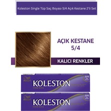 Wella Koleston Single Tüp Saç Boyası 5/4 Açık Kestane 2'li Set