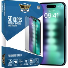 Buff iPhone 15 Plus ile Uyumlu 5d Glass Ekran Koruyucu