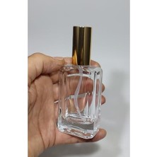 50 ml Gold Kapaklı Cam Sprey Kolonya Şişesi, 6 Adet, PRFM-00271