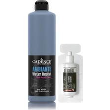 Cadence Ambiante Suya Dayanıklı Akrilik Boya Aw-21 Koyu Gri 500ML + Katalizör 20GR Beyaz Tek Ebat