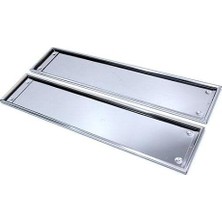 Paslanmaz Krom Plakalik (2ADET)