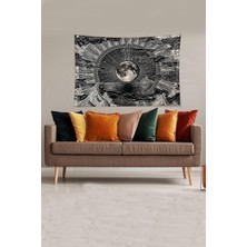 Pelangi Siyah-Beyaz Ay New Moon Leke Tutmaz Kadife Kumaş Duvar Örtüsü Duvar Halısı Tapestry Yw