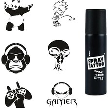 Çılgın Oyuncu Temalı Dark Sprey Geçici Dövme Kiti