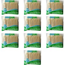 Burpak Jelatinli/poşetli Ahşap Kürdan - 400 Adetlik 10 Paket