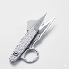 Premium Seri Paslanmaz Iplik Temizleme Makası (Gümüş)