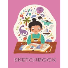 Sketchbook: Pink For Kids; Large 102 Pages, 8.5" x 11", Great For Drawing, Doodling, Writing, Sketching & Crayon Coloring, Paperback